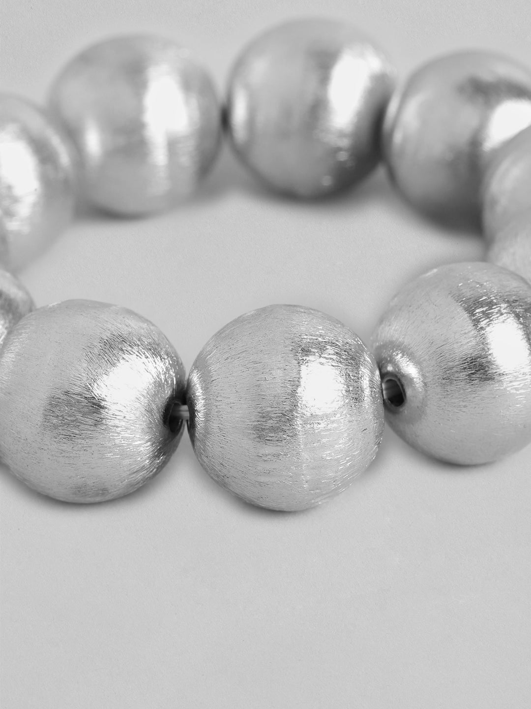 RICHEERA Artificial Beads Silver-Plated Bracelet