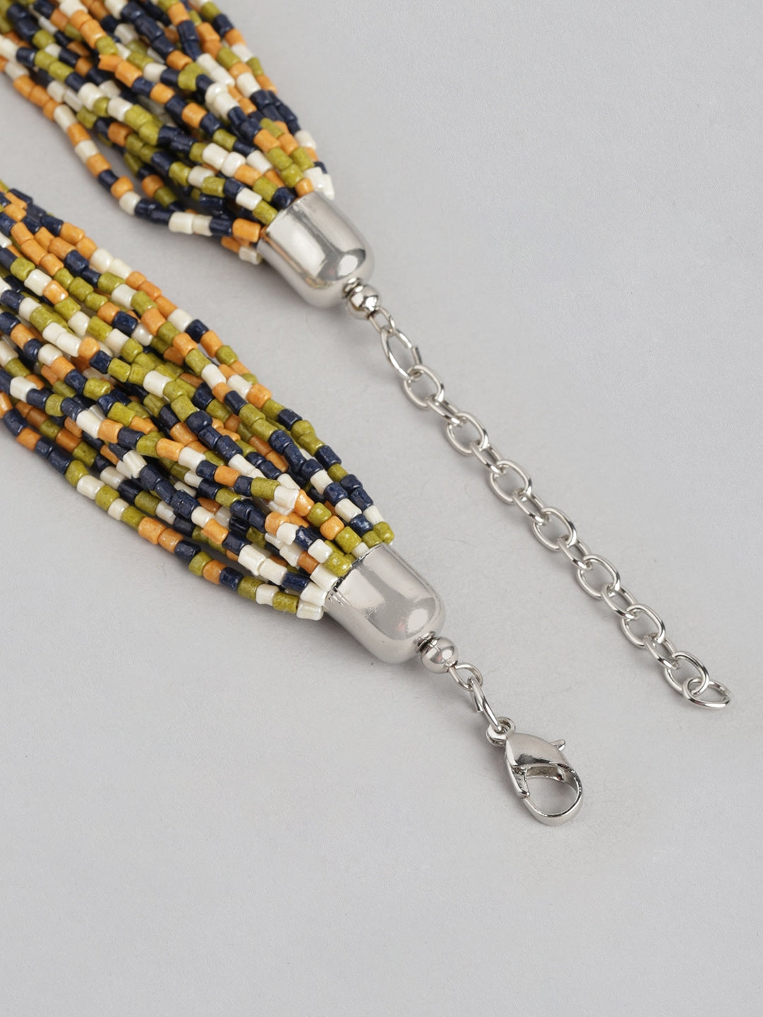 Beaded Multi-Layered Statement Necklace - Richeera