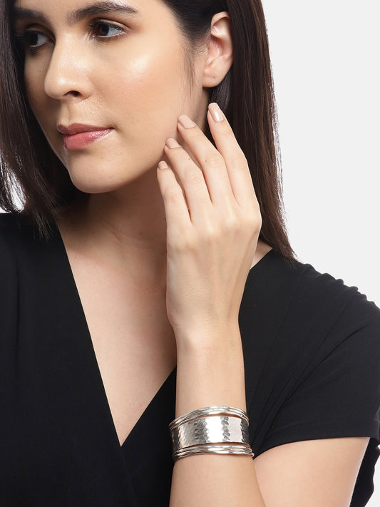 Silver-Plated Cuff Bracelet