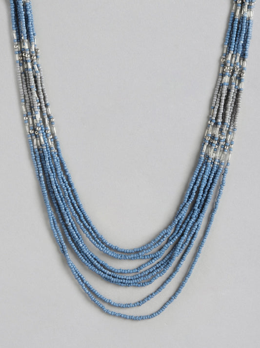 RICHEERA Blue & Grey Necklace