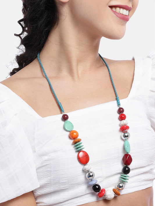 Red & Green Beaded Necklace