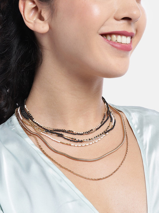 Gold-Plated Layered Necklace
