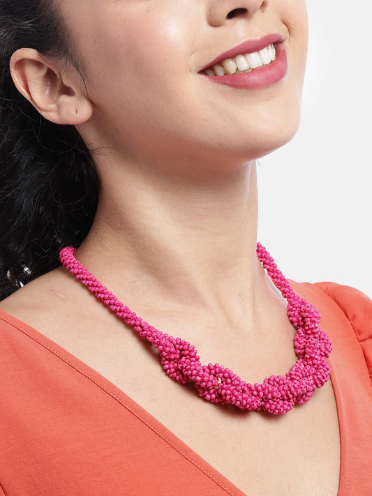 Pink Beaded Necklace
