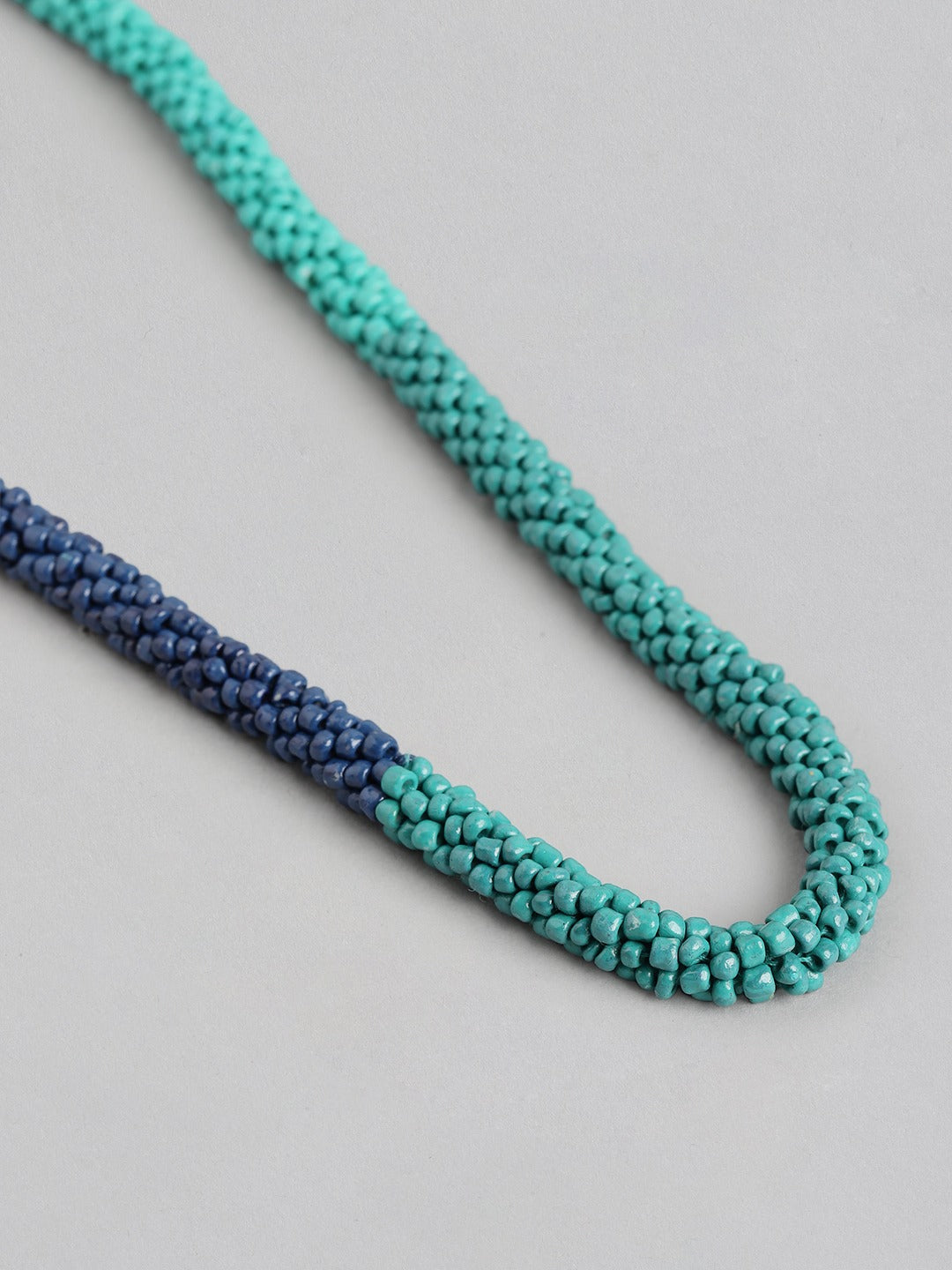 Blue & Green Artificial Beads Necklace