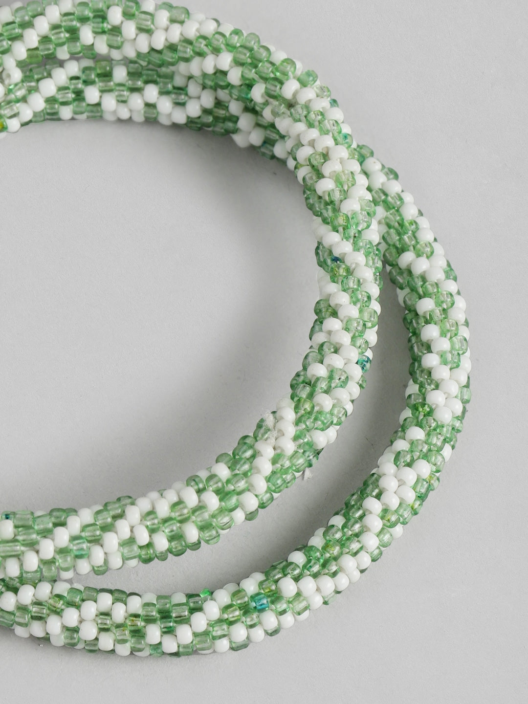 Women Set of 2 Beaded Bangle-Style Bracelet