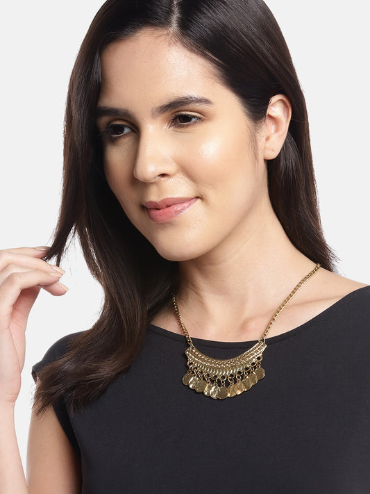 RICHEERA Brass Gold-Plated Necklace