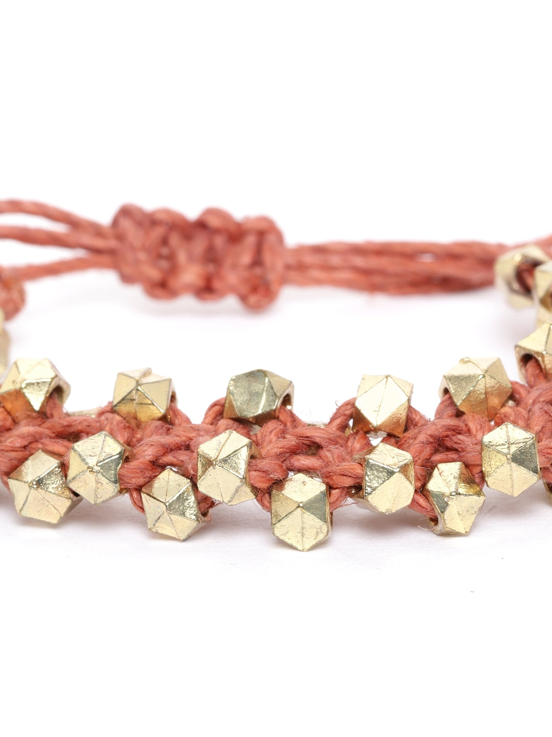 Rust Red Gold-Plated Bracelet