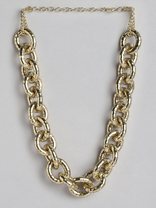 RICHEERA Brass Gold-Plated Necklace
