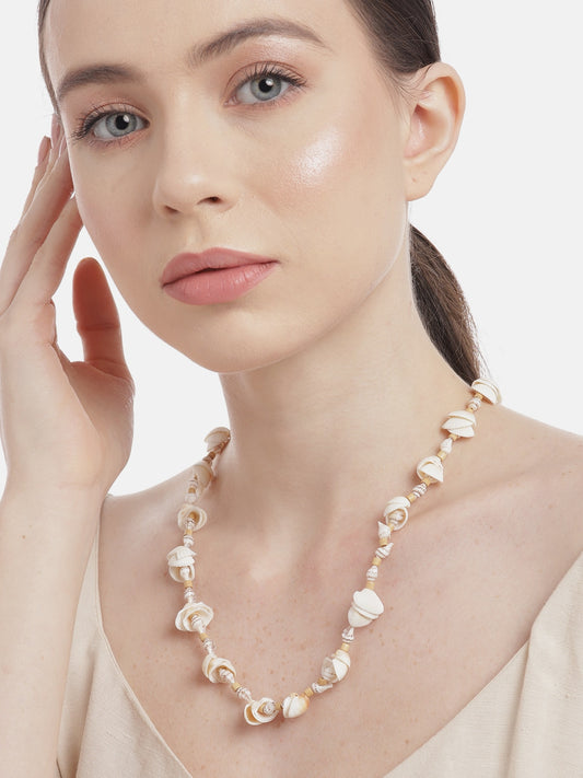 White & Beige Necklace