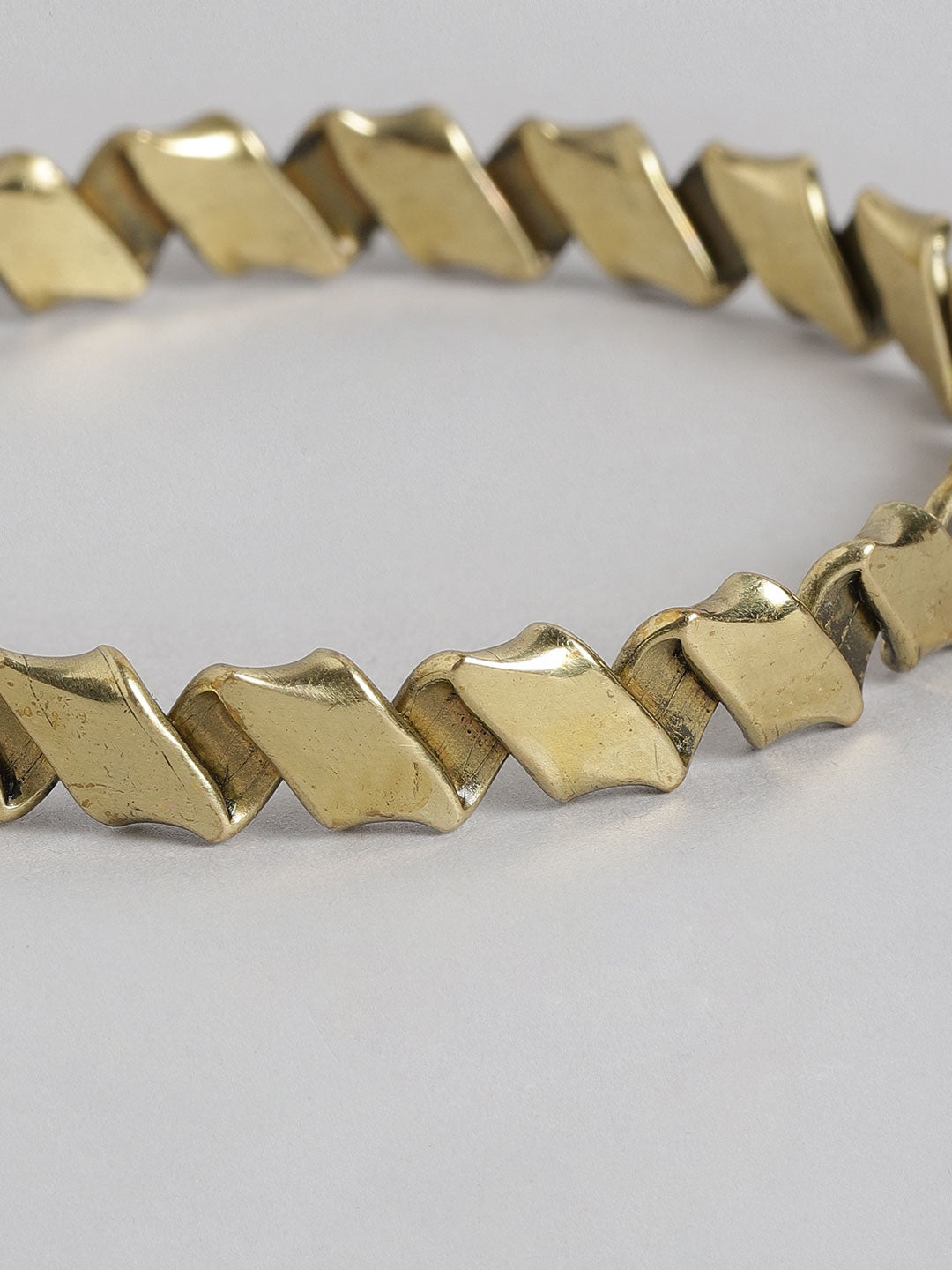 Women Gold-Toned Gold-Plated Bangle-Style Bracelet