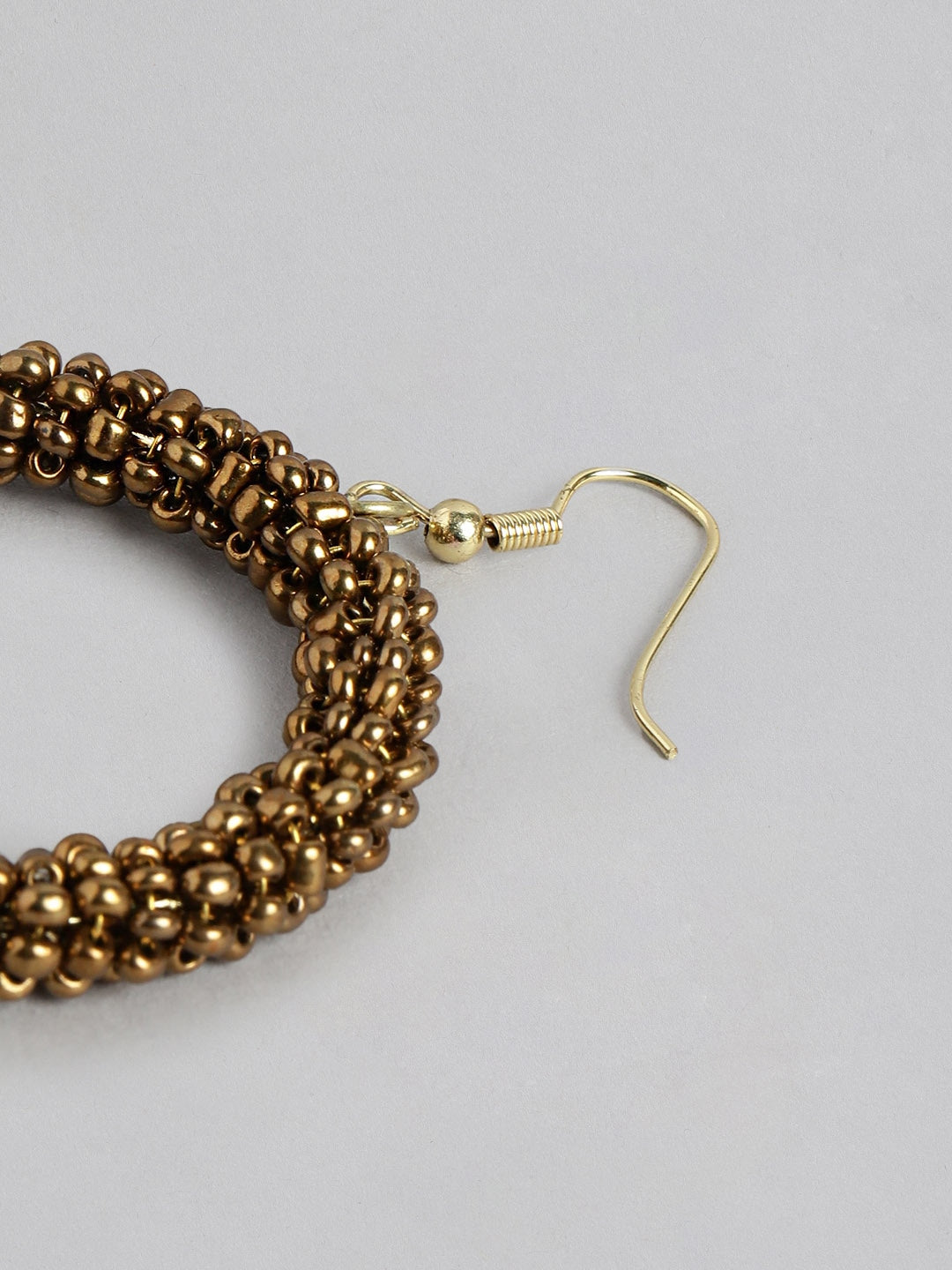 Gold-Plated Circular Hoop Earrings