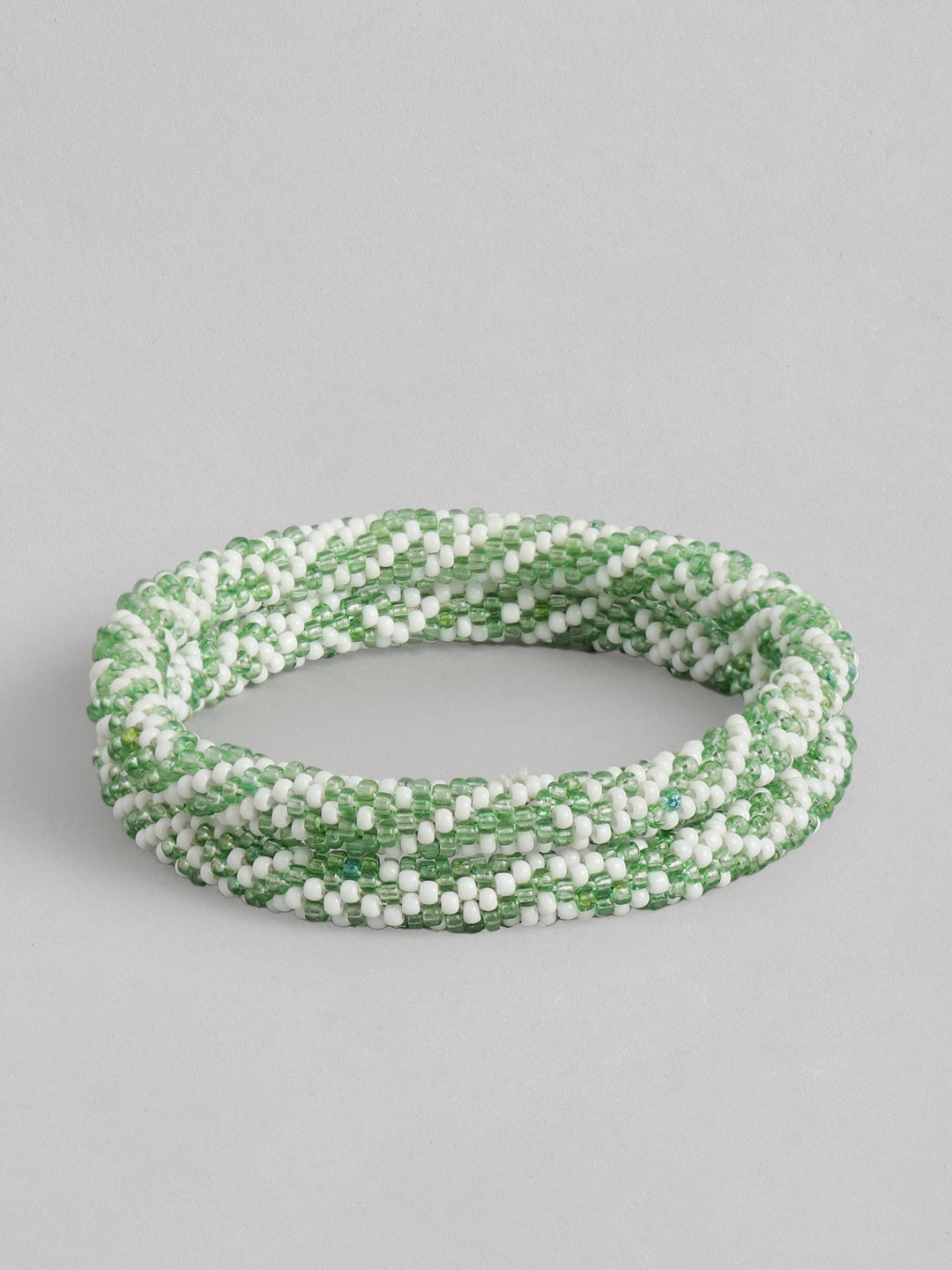 Women Set of 2 Beaded Bangle-Style Bracelet