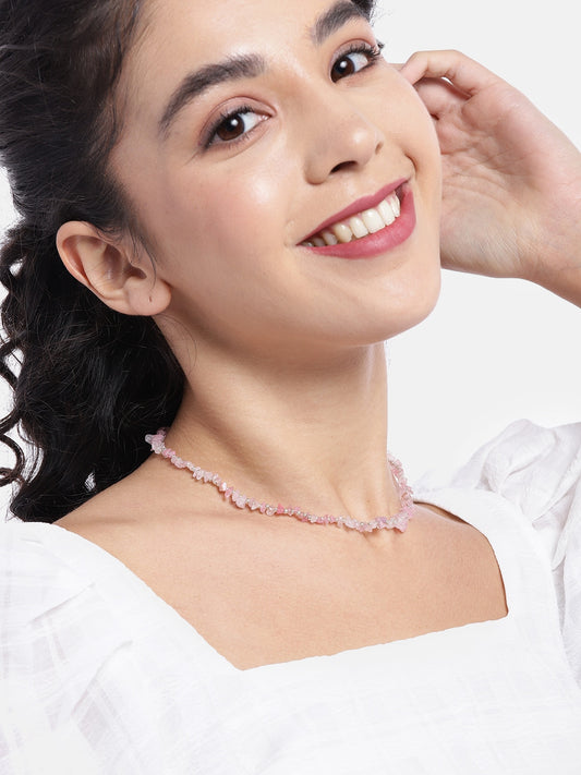 Pink Beaded Necklace