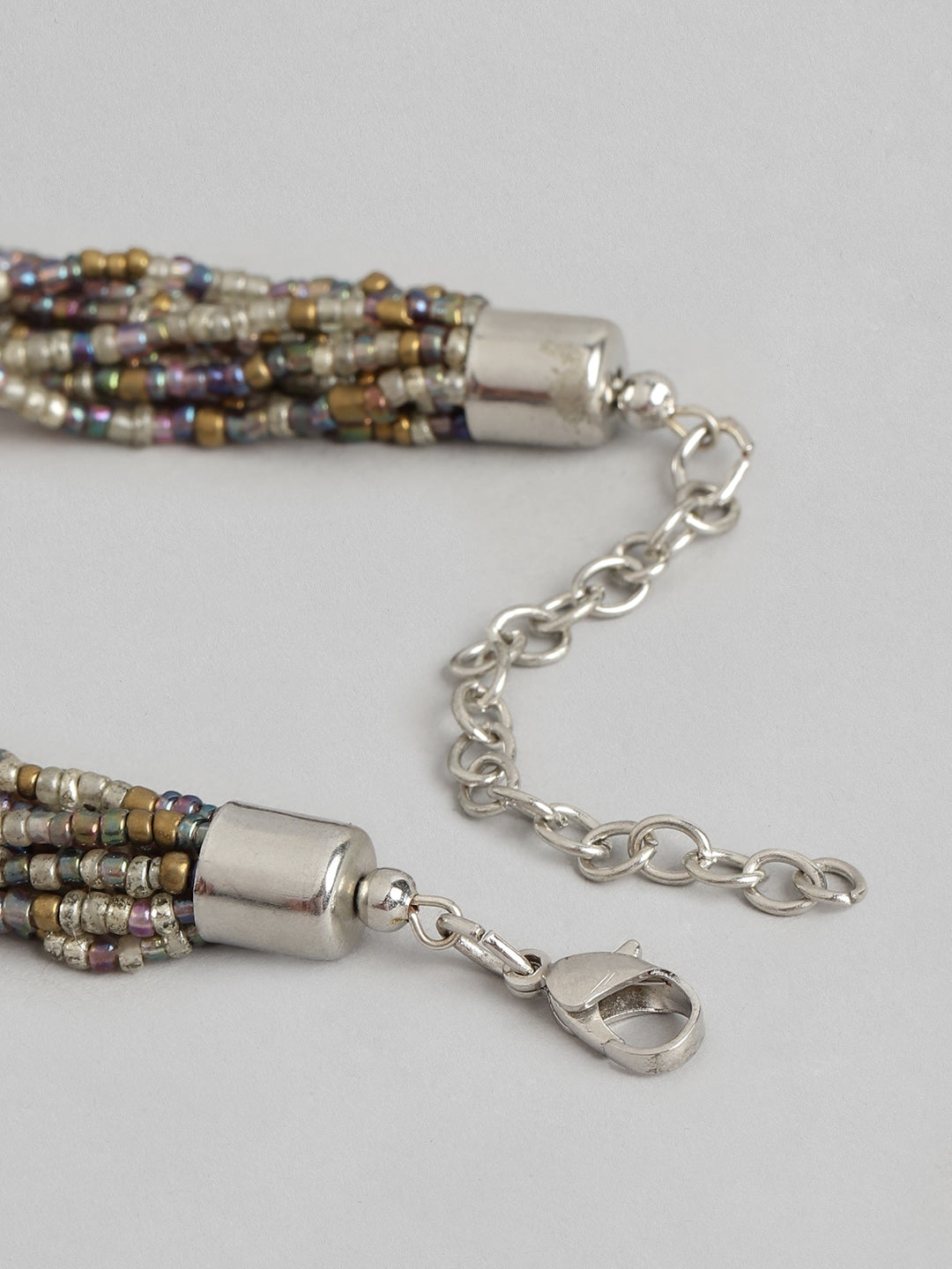 Beaded Multi-Layered Statement Necklace - Richeera