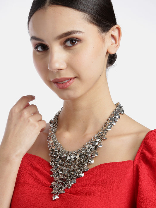 Women Silver-Plated Necklace