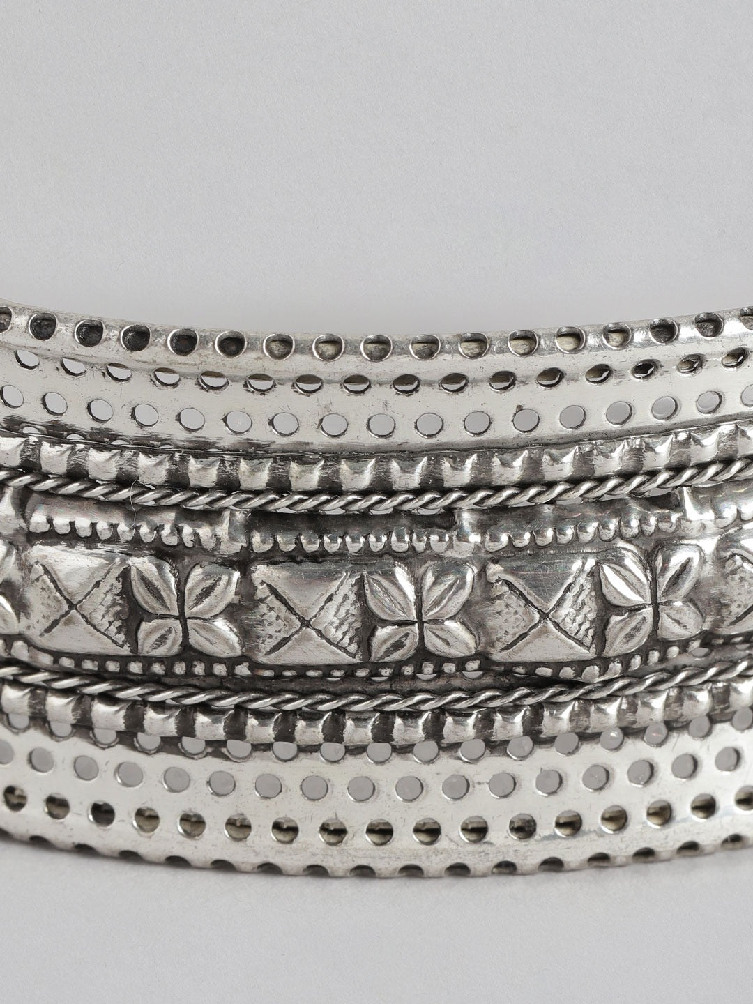 RICHEERA Silver-Plated Cuff Bracelet