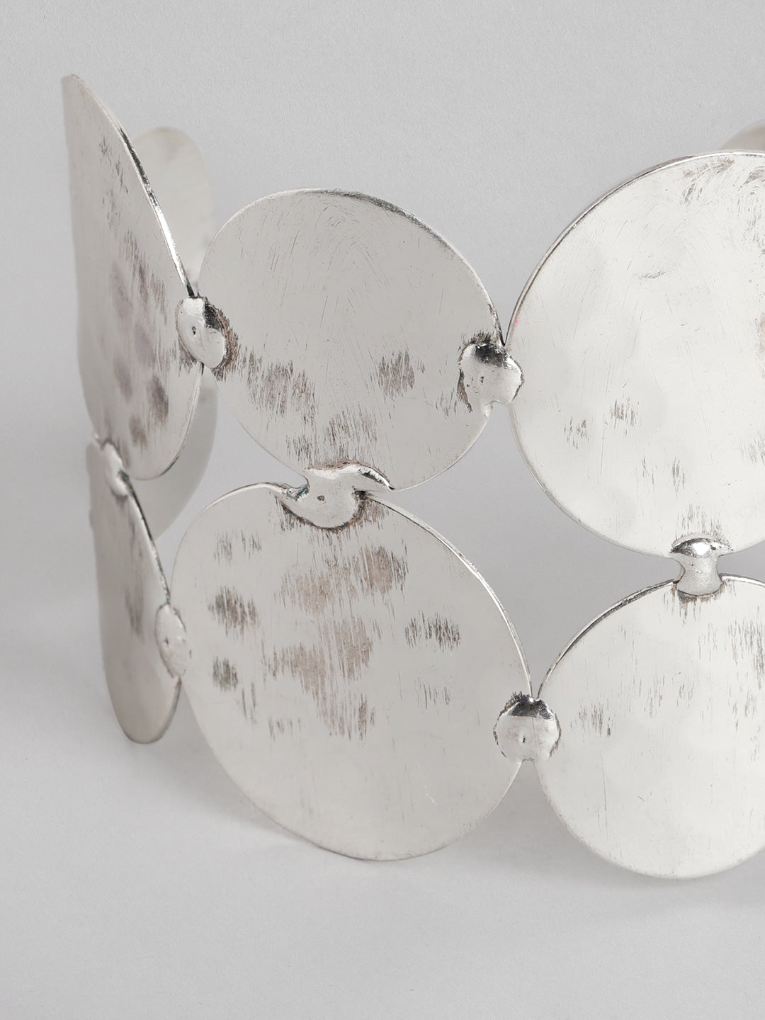 Women Silver-Toned Cuff Bracelet