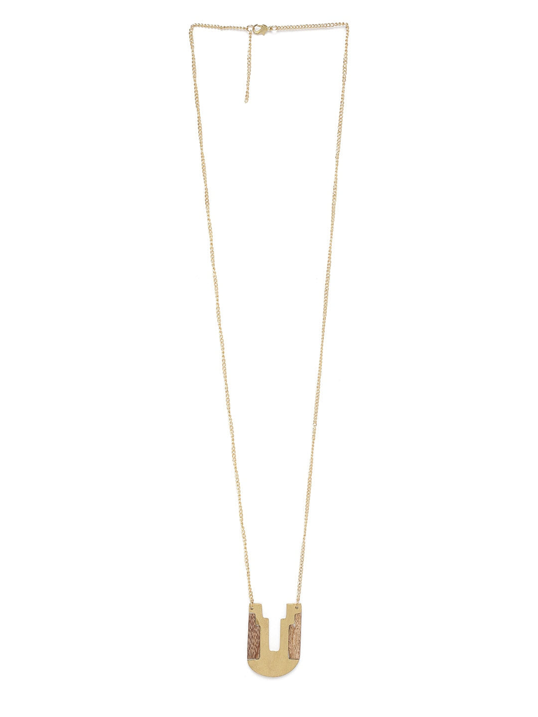 Women Brown Gold-Plated Necklace