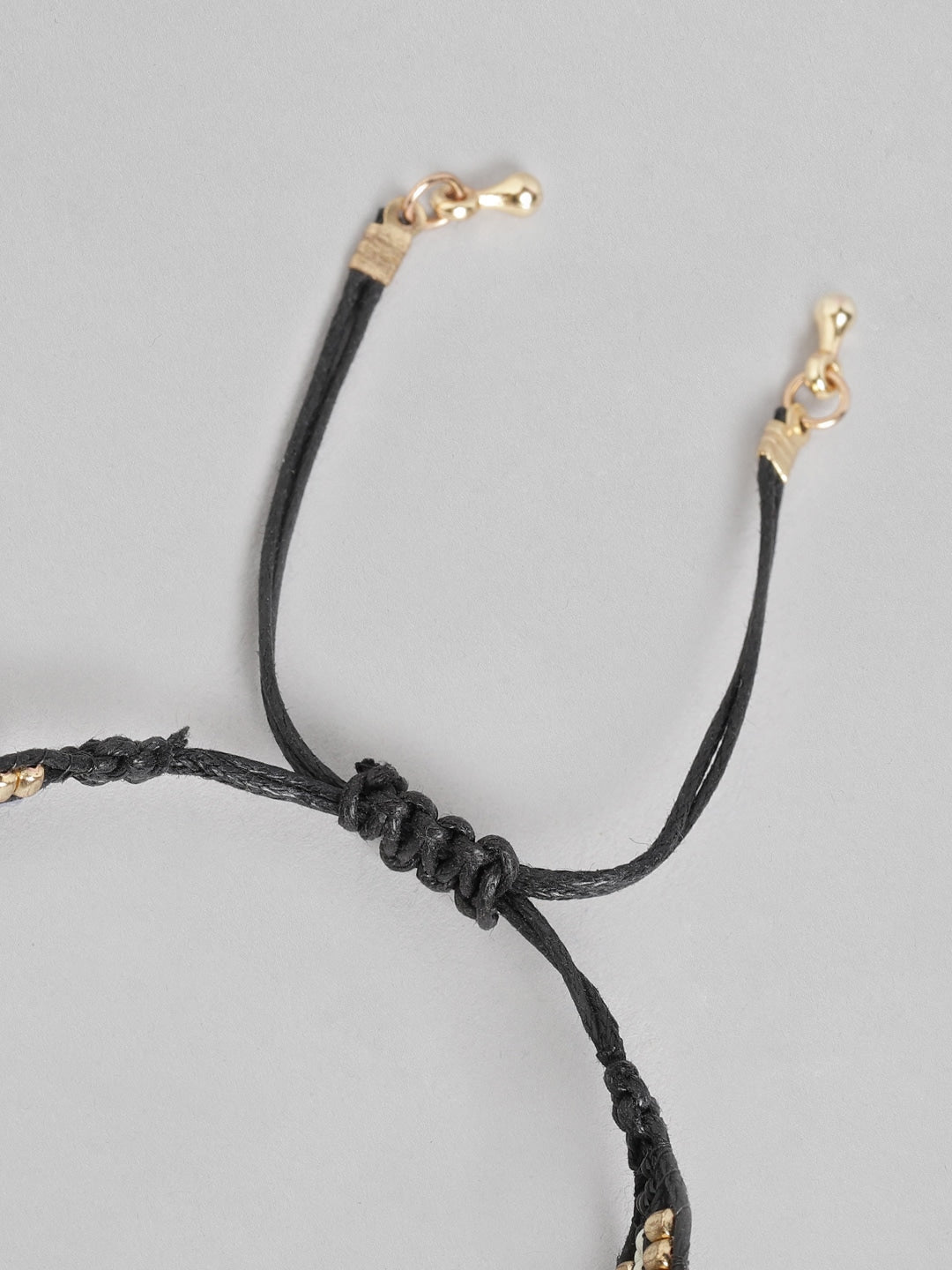 Women Gold-Toned & Black Multistrand Bracelet