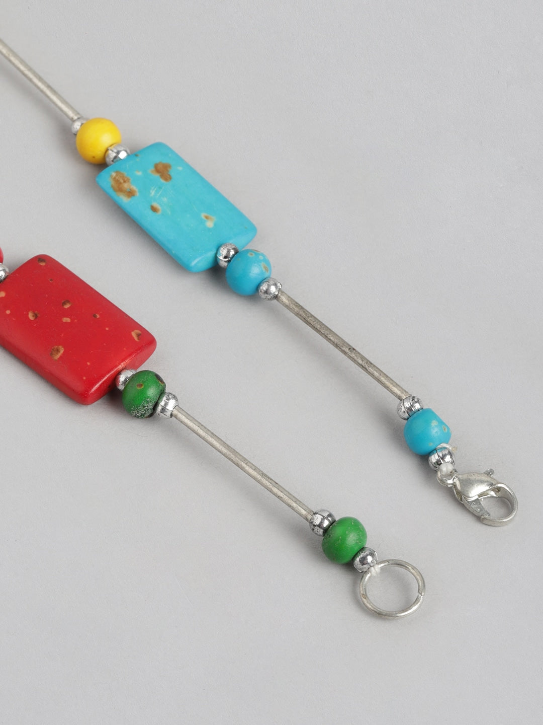 RICHEERA Silver-Plated Beaded Necklace