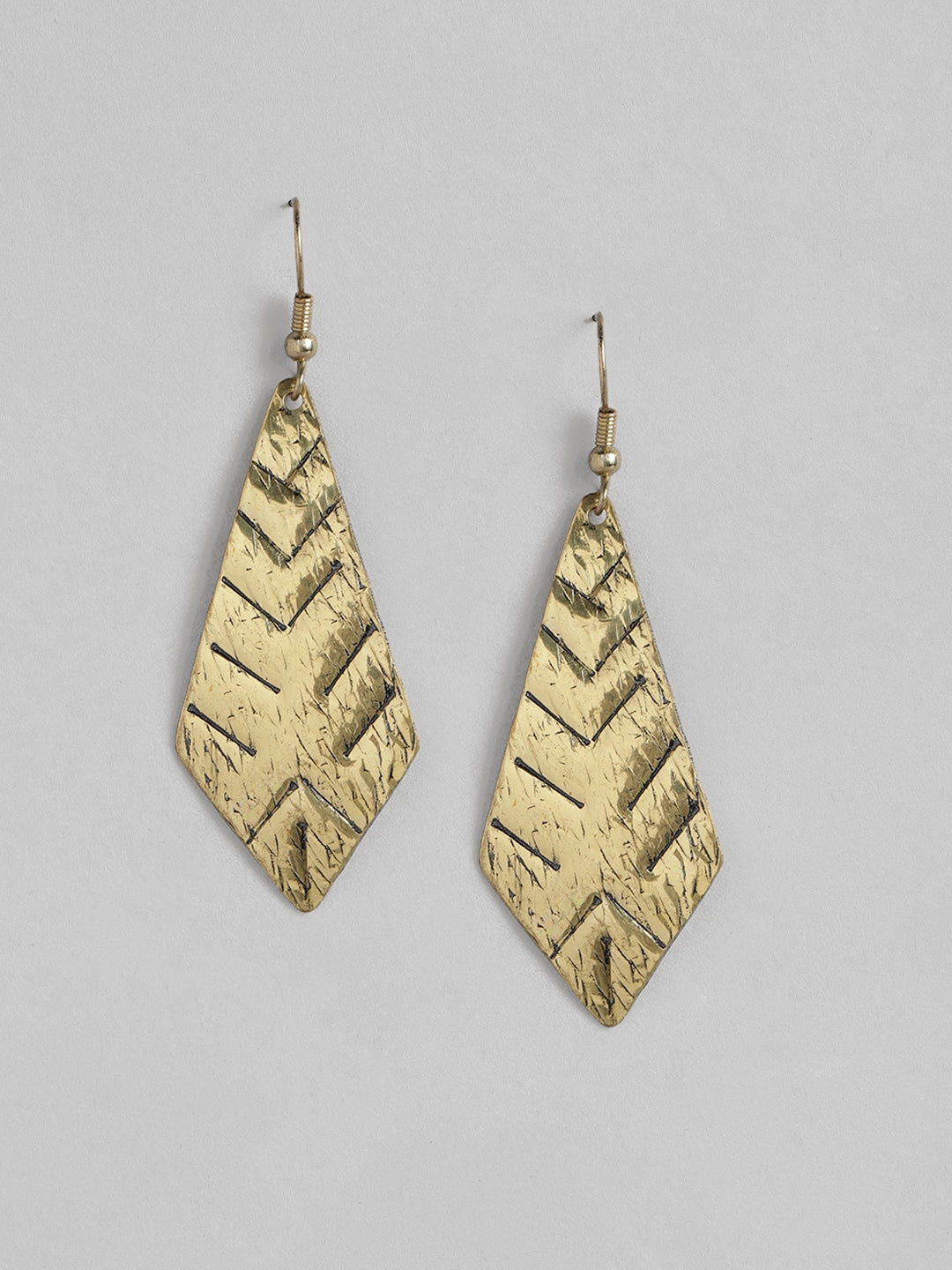 Geometric drop order earrings