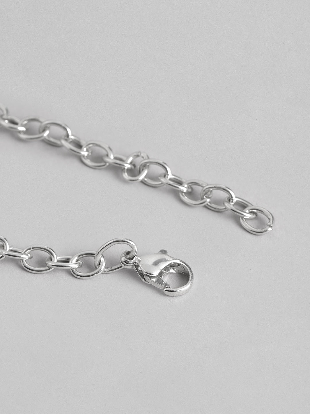 RICHEERA Brass Silver-Plated Necklace