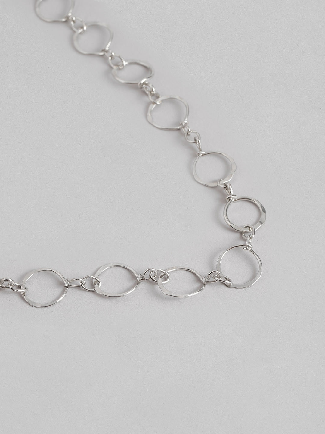 RICHEERA Brass Silver-Plated Necklace