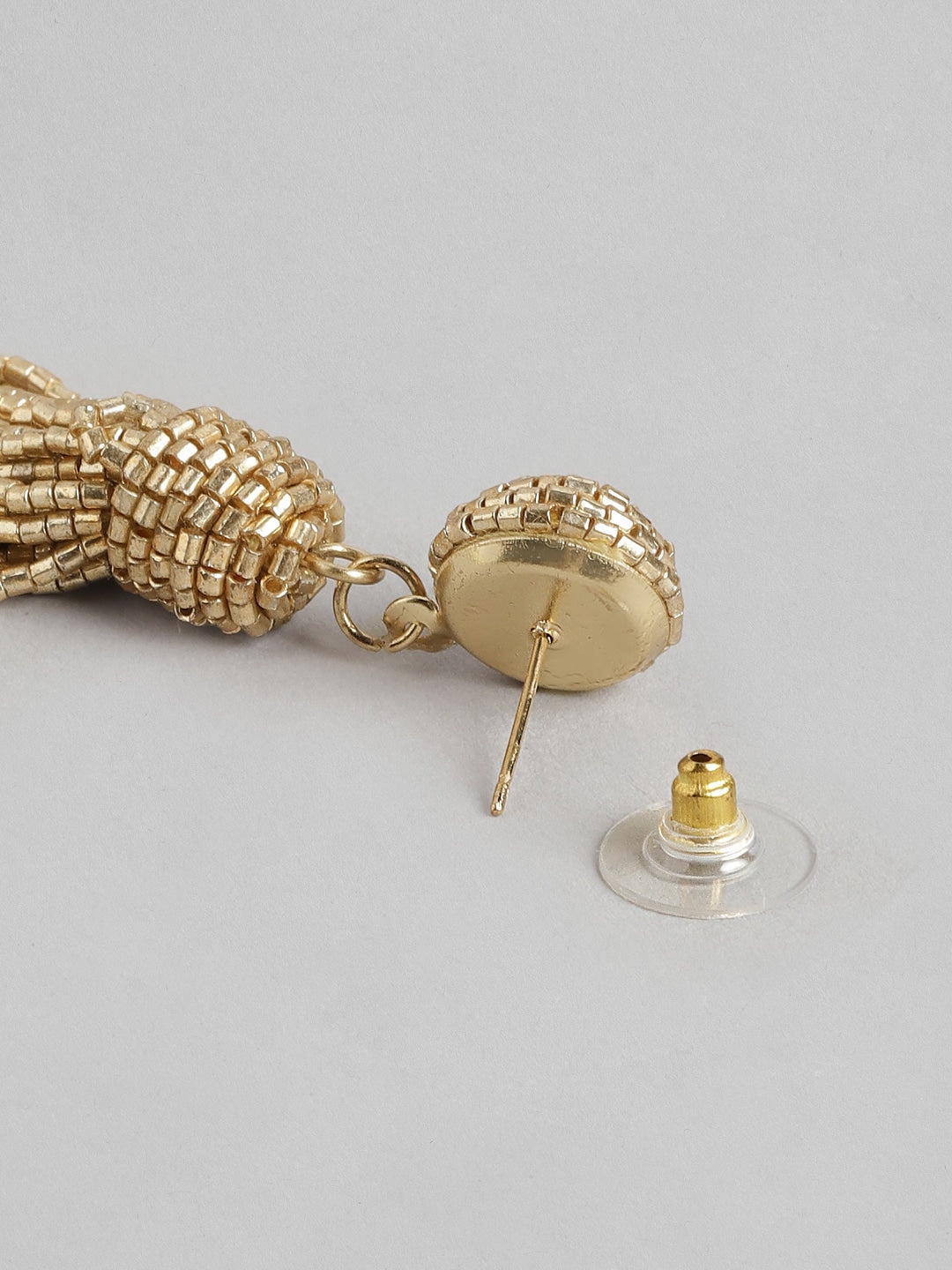 RICHEERA Gold-Plated Contemporary Drop Earrings