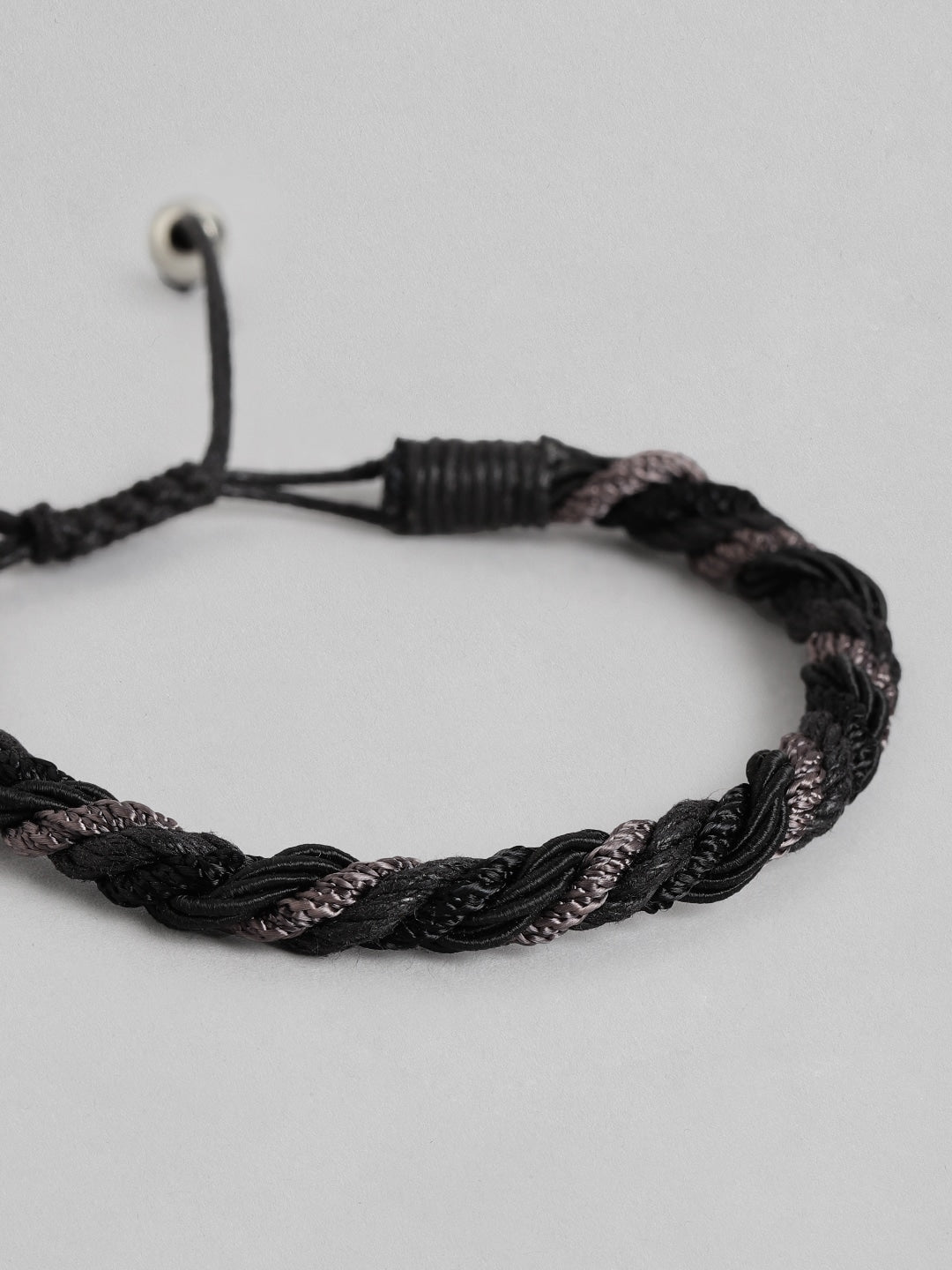 Women Black & Grey Multistrand Bracelet