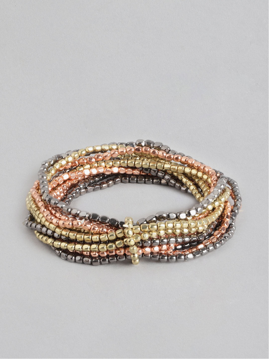 RICHEERA Women Gold-Plated & Silver-Toned Armlet Bracelet