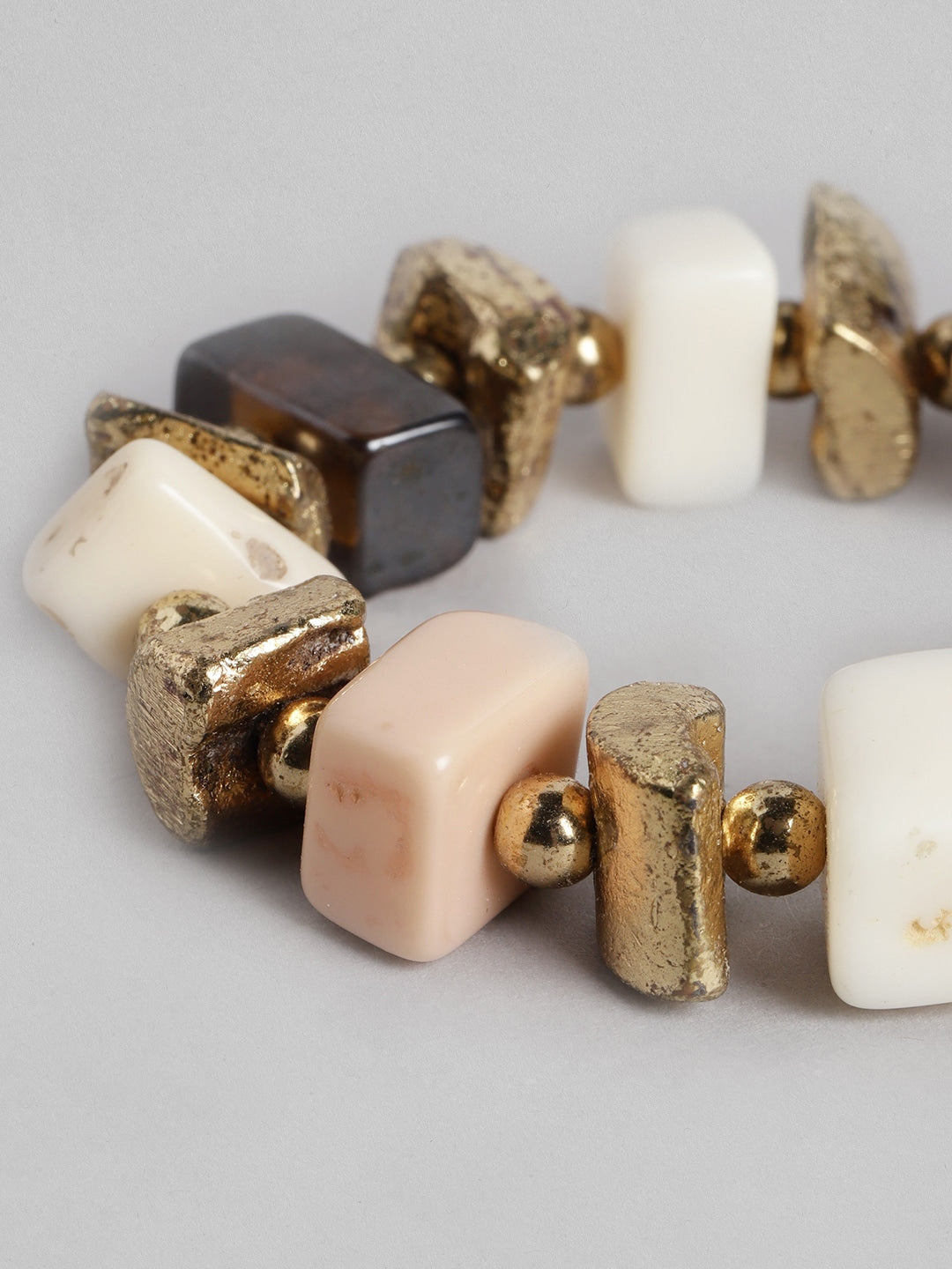 Women Off White & Gold-Toned Charm Bracelet