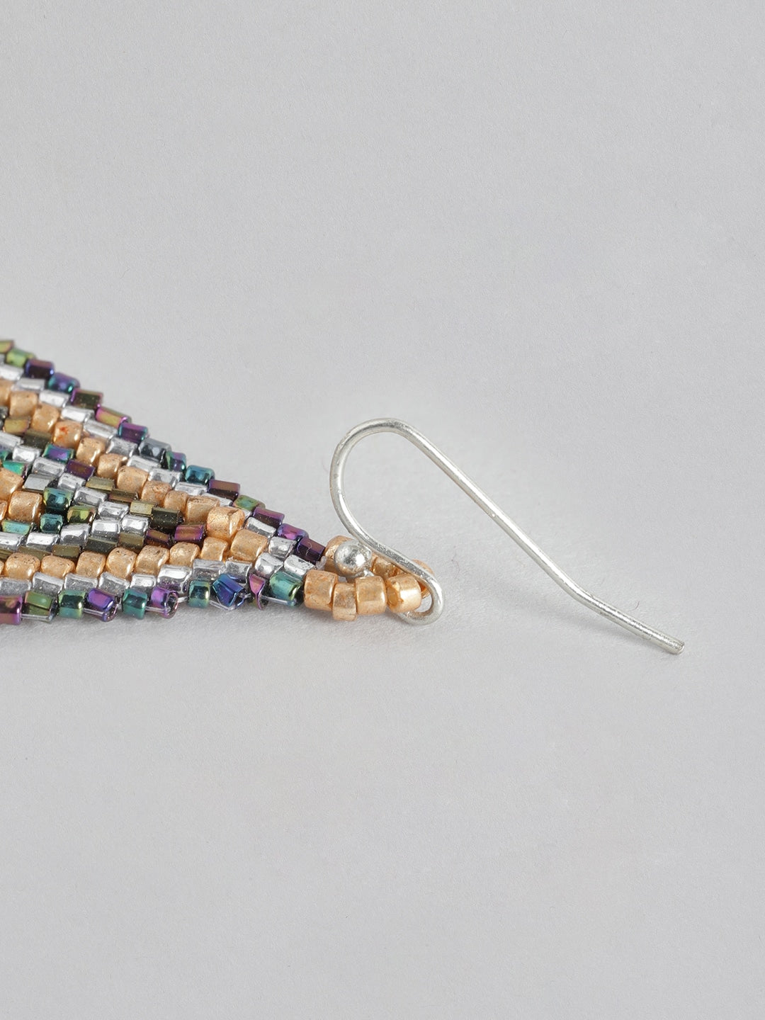 Multicoloured Teardrop Shaped Drop Earrings