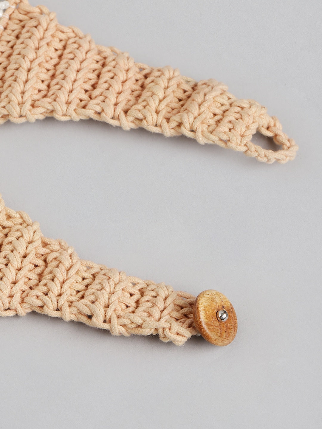 White & Beige Layered Necklace