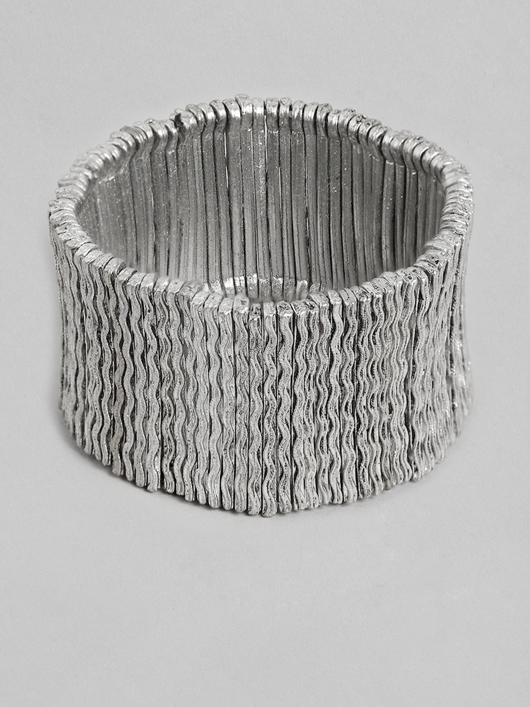 Women Silver-Toned Elasticated Bracelet