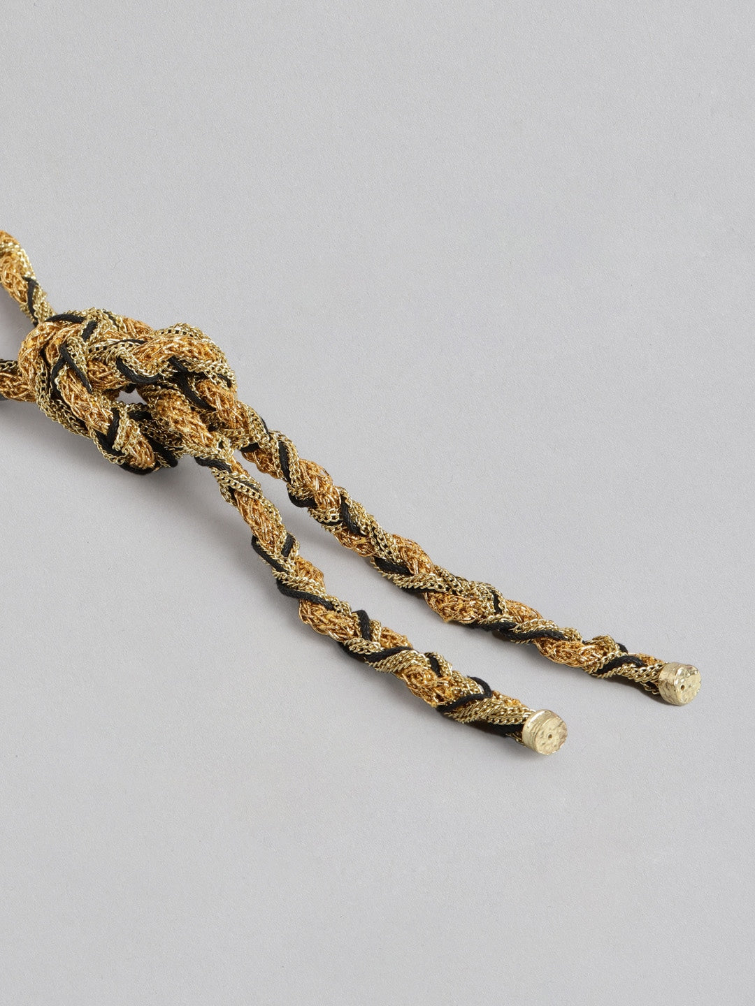 RICHEERA Gold-Toned & Black Gold-Plated Necklace