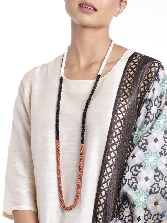 Black & White Beaded Chain