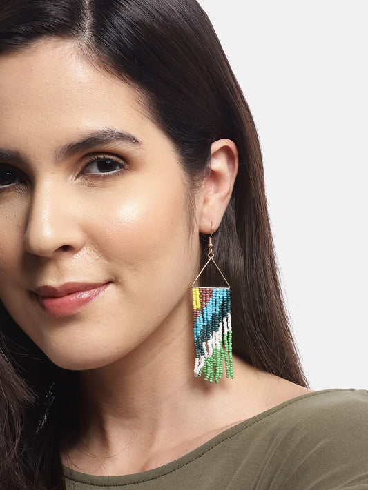 RICHEERA Artificial Beads Contemporary Drop Earrings