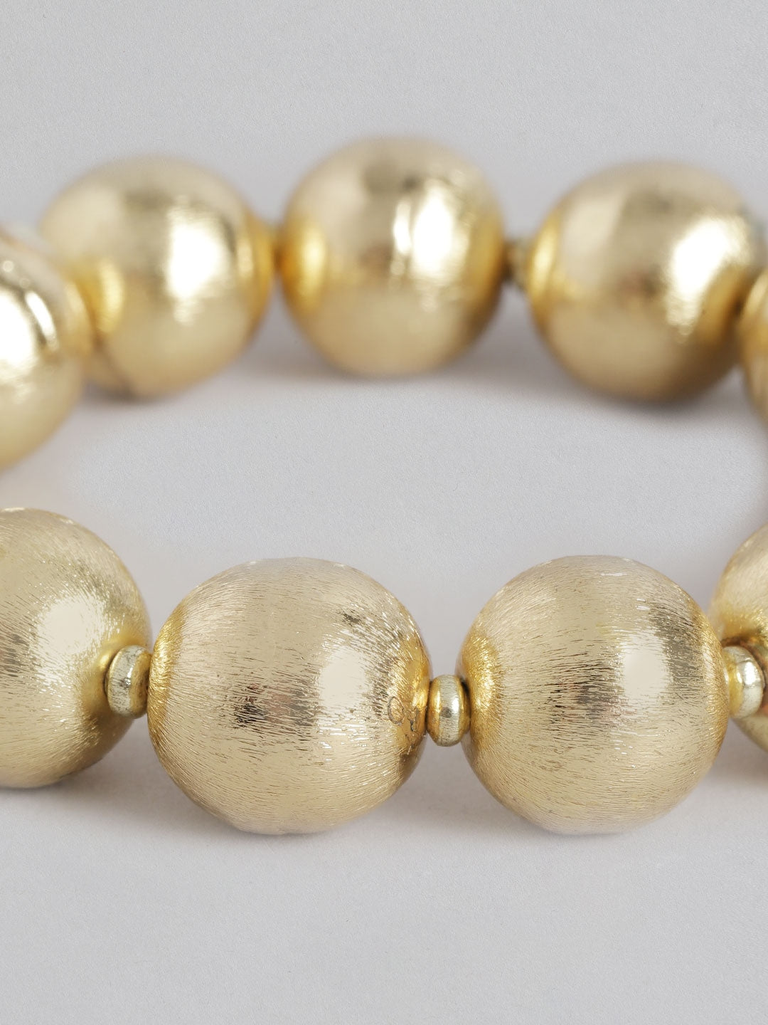RICHEERA Gold-Plated Artificial Beads Bracelet