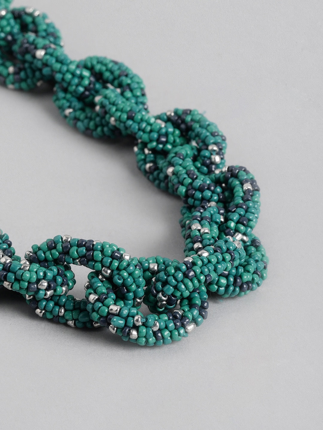 Green & Blue Beaded Necklace