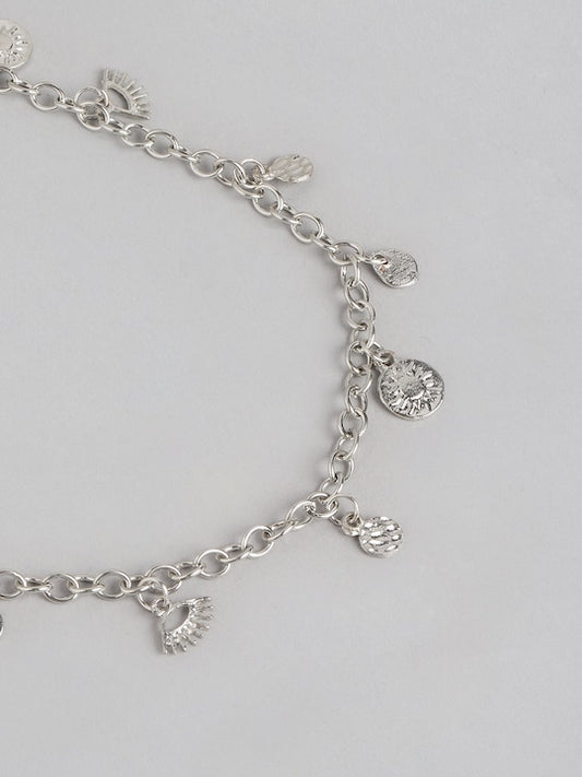 Silver Toned Silver Plated Necklace