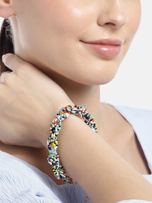 Women Beaded Charm Bracelet