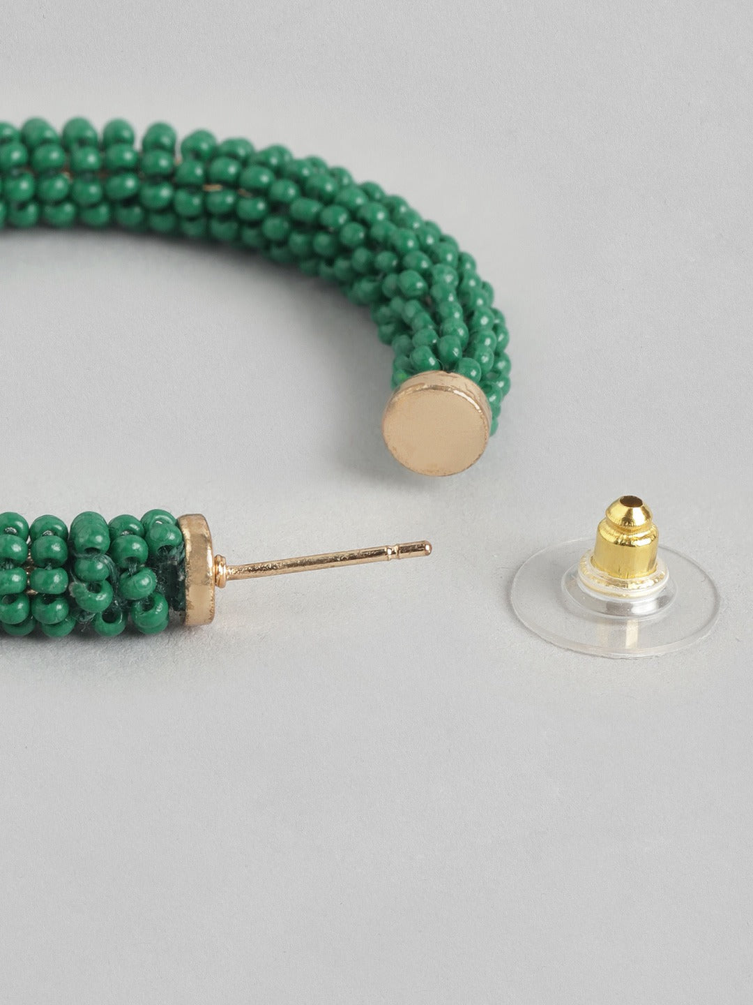 Rose Gold-Plated Circular Hoop Earrings