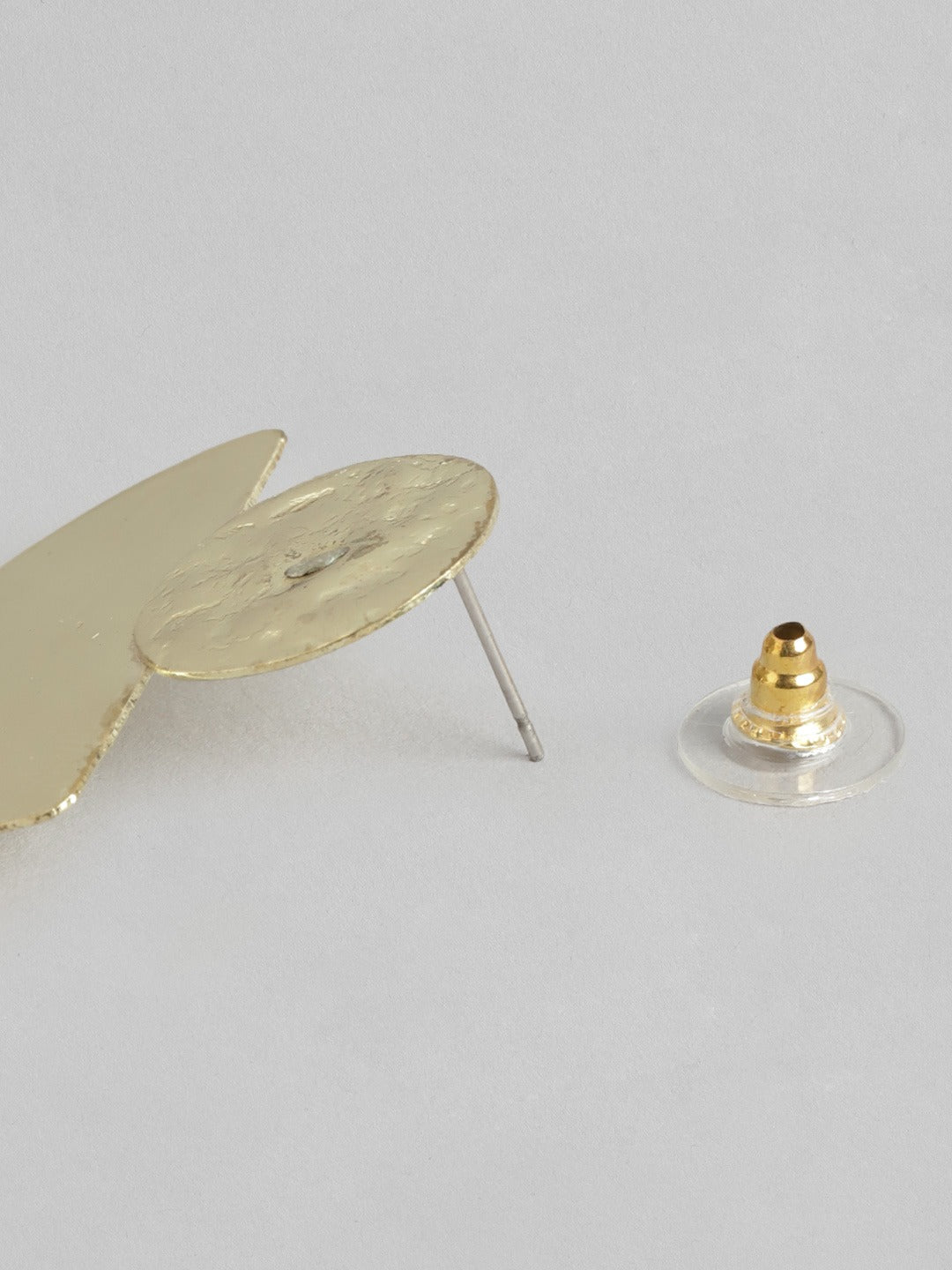 Gold-Plated Geometric Drop Earrings