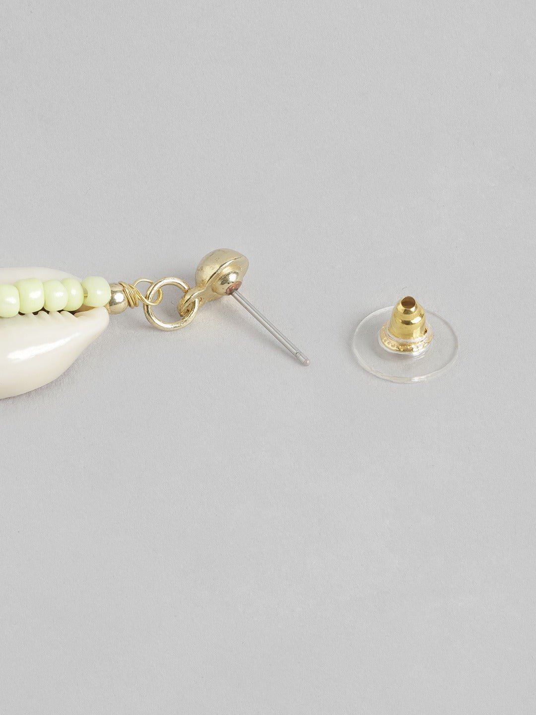 Gold-Plated Quirky Artificial Beads Drop Earrings