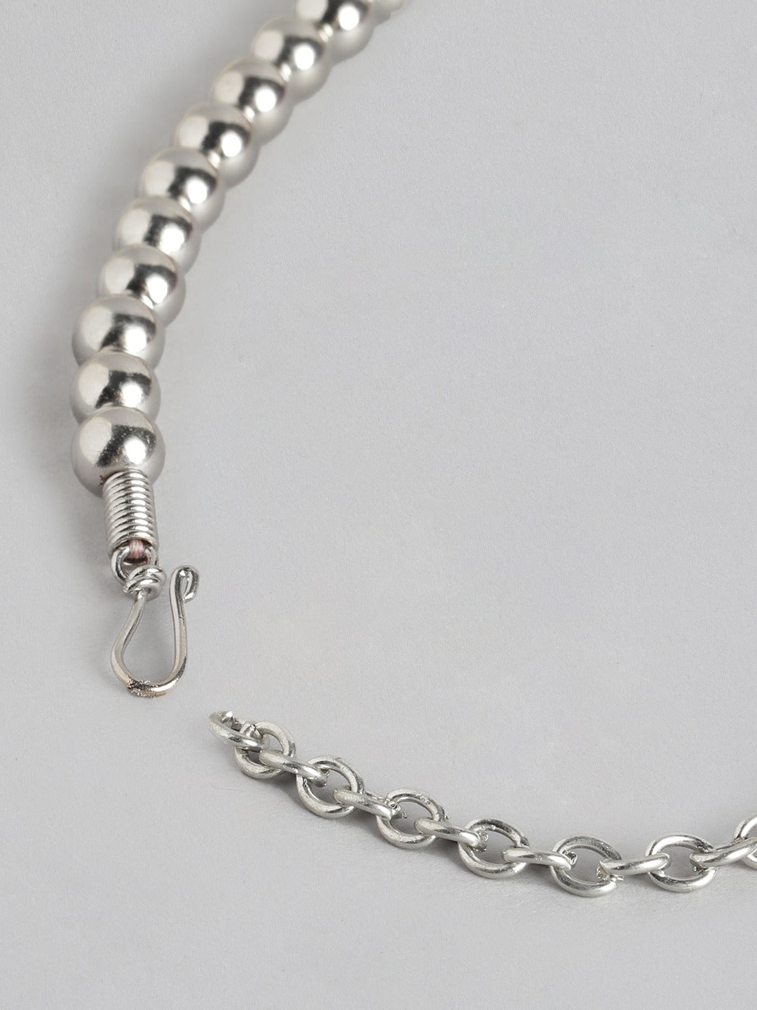 Silver-Plated Artificial Beads Necklace - Richeera