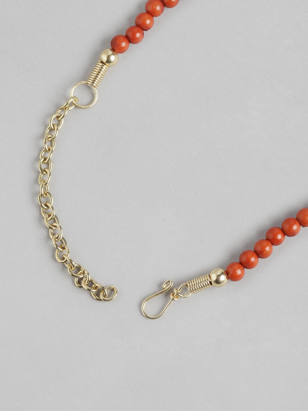 Gold-Plated Artificial Beads Necklace - Richeera