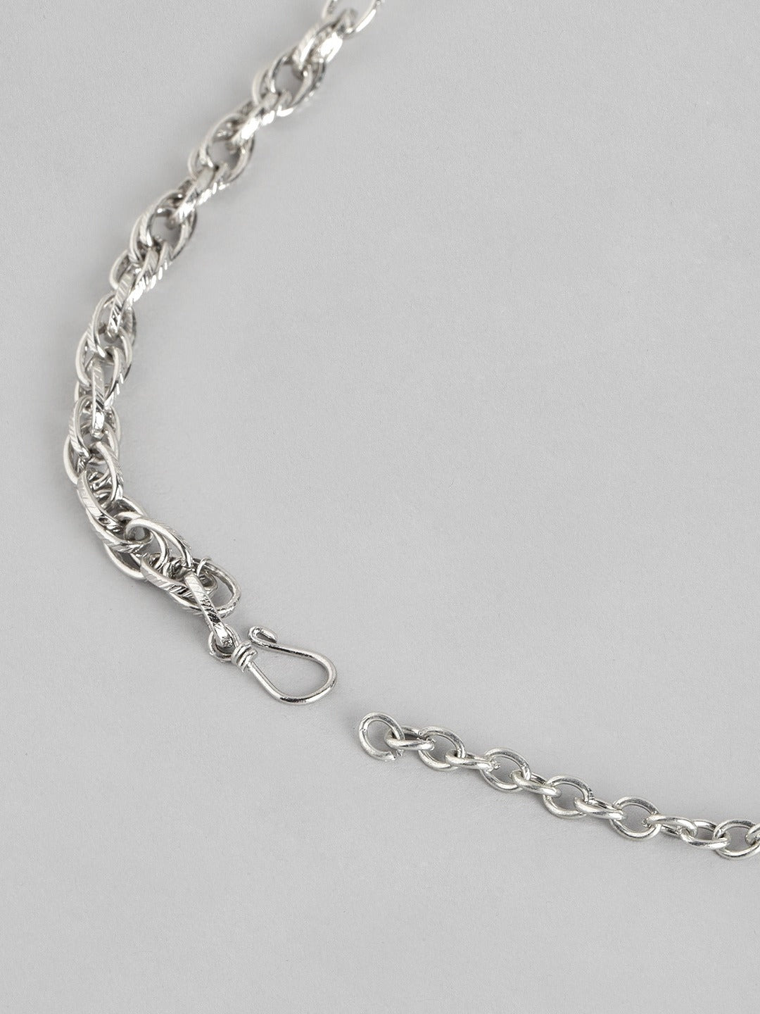 Silver-Plated Artificial Stones & Beads Necklace