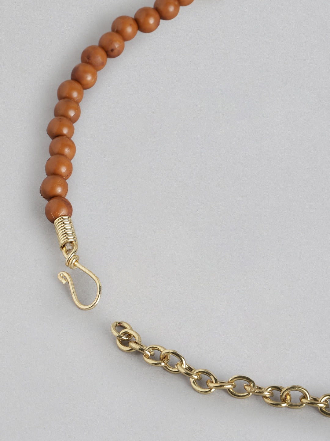 Gold-Plated Artificial Stones & Beads Necklace - Richeera