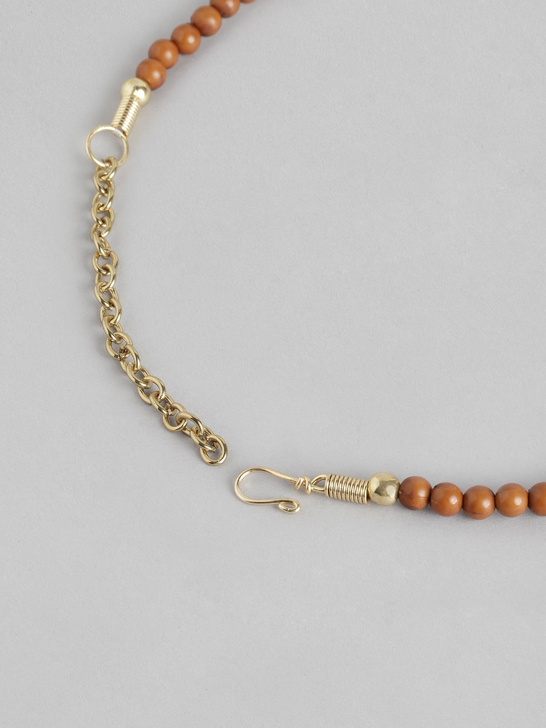 Gold-Plated Artificial Stones & Beads Necklace