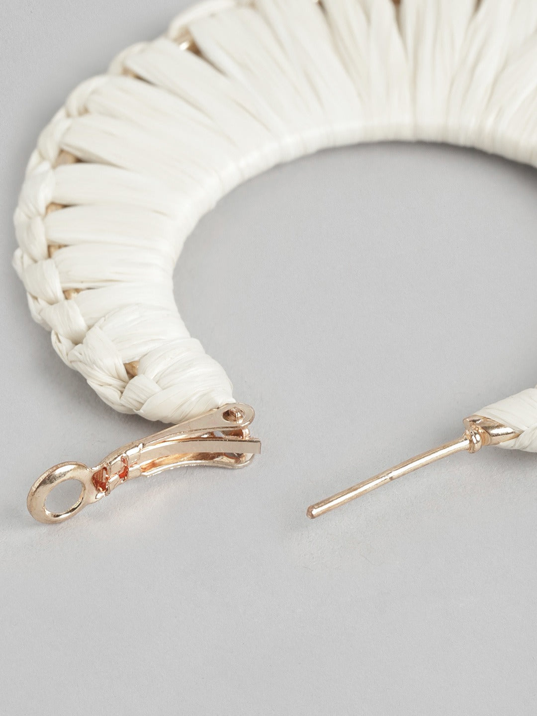 Rose Gold-Plated Circular Hoop Earrings